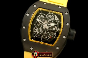 RM076D - RM055 Bubba Watson Tourbillon CER/PVD/RU Custom Skeleto