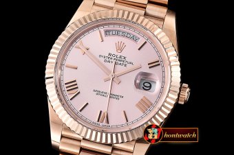 RDD0195C - DayDate 228206 RG/RG Pink Roman BP Swiss 2836