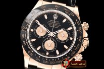 Rolex Daytona 116515 CER/RG/LE Blk Noob Asia 4130 Mod