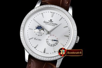 JL080A - Master Control SS/LE White Diam Bezel - Jap Miyota