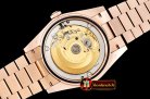 Rolex Daydate DD40 228206 Diam RG/RG Wrap Brown Diam BP Swiss 28