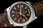 Replica Rolex DayDate Fluted Brown SS/LE Asian 2813