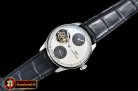 IWC Portugese Regulator Tourb IW544602 SS/LE Wht ZF Tourb