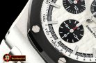 Audemars Piguet RO Offshore Novelty Cer SS/RU White/Black JF A7750 Mod