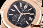 PP0199D - 5980 Nautilis Chrono RG/RG Black BP A-7750