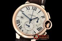 Cartier Balon Bleu Chronograph 47mm RG/LE White ZF Asia 7750
