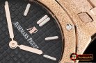 Audemars Piguet Royal Oak 33mm Frosted RG/RG Black JHF V2 Swiss Qtz