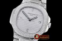 Replica Patek Philippe Nautilus Jumbo Ref.5711 Diamonds SS/SS Di