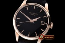 PP0198A - Calatrava Officer RG/LE Black BP Jap M-9015