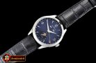 JAEGER LE COULTRE Master Ultra Thin Moonphase SS/LE Blue KMF A2824