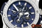 Hublot Big Bang Evolution DIAM/SS/RU Blue Skele A7750 Mod