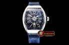 Franck Muller Vanguard Mens V45 SS/LE/RU Blue Diams ABF A2824