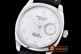 ROLCEL069B - Cellini Date SS/LE White Num Asia 2824