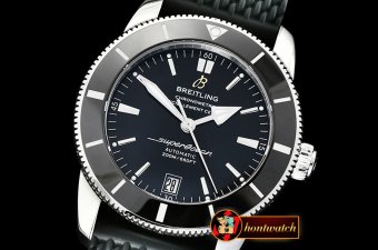 BSW0364B - Superocean Heritage II 42mm SS/RU Black GF A2824 Mod