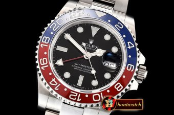 Rolex GMT II 116719BLRO Pepsi SS/SS Blk BP Asia 3186 CHS