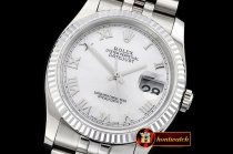 Rolex Datejust Man DJ 36mm Jub Flt SS/SS White MOP Roman BP A313