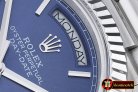 Replica Rolex DayDate 40mm SS/SS Blue Roman Flut BP A2836 Mod325