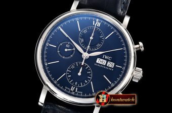 IWC Portofino Chrono IW391001 SS/LE Blue ZK Asia 7750