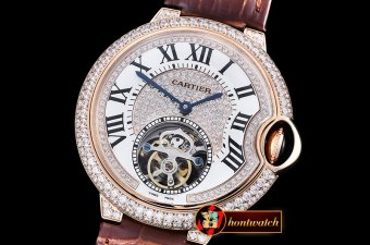 Cartier Balon Bleu Flying Tourb Diams RG/LE Tourbillon