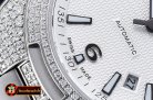 VACH. CONSTANTINE Overseas Ref.47074 Diams SS/SS White MY8215 Mo
