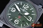Replica Bell & Ross BR03-92 Military Ed. PVD/RU Green Miyota 901