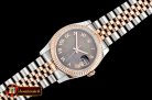 Rolex Datejust Man DJ 36mm Jub Flt RG/SS Black MOP Roman BP A313