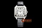 Cartier Santos De Cartier 2018 Ladies SS/LE (Blk)Wht Swiss Qtz