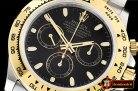 Rolex Daytona 116523 YG/SS Black Stk OMF A7750 Mod