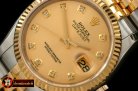 Best Replica Rolex Datejust Man 116233 Gold Diam TT Swiss 2836