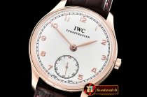 IWC Portuguese Hand-Wound Ref.IW5454 RG/LE Wht/Wht A6497
