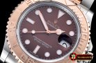 Replica Rolex YachtMaster Men 18K Wrapped RG/SS Brown BP Swiss 2