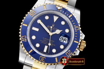 Rolex Submariner 116613 YG/SS Blue JF Ult A3135 Mod