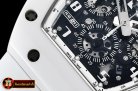 Richard Mille RM011 Carbon/Ceramic CER/RU White/Num KVF A7750 Mod