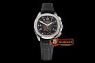 Patek Philippe Aquanaut Chrono 5968A Diams SS/RU (Blk) Blk YLF A7750