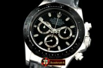 Replica Rolex Daytona 116519 SS/CER/LE Black A-7750 Sec@6
