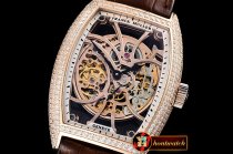 FM139B - Casablanca Skeleton Diams Round RG/LE Asia 21J Mod