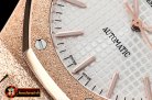 Audemars Piguet Royal Oak 15400 Frosted RG/RG White Asia 21J Mod 3120