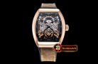 Franck Muller Vanguard Tourbillon Skeleton RG/LE/RU Bwn Asia 23J