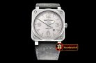 Bell & Ross BR03-92 Horolum Sandblasted SS/LE Grey V2 Miyota 901