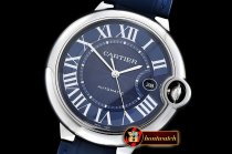 Cartier Balon Bleu 42mm SS/LE Blue V6F V4 Asia 2824 Mod