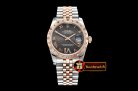 Rolex Datejust Midsize 31mm Diam Bez RG/SS Grey Diam BP A2836