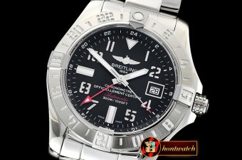 Breitling Avenger II GMT A3239011 SS/SS Black GF A2836