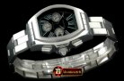 Replica Cartier XXL Roadster Chrono SS/SS Black 7753