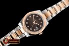 Rolex Datejust DJ2 41mm Oyst Flt 904L RG/SS Brwn/Diam ARF Asia 2824