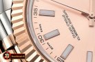 Rolex Datejust II 41mm Jub Flt RG/SS Rose Gold Stick BP Swiss 28
