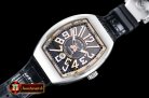 Franck Muller Vanguard Mens V45 SS/LE/RU Silv Grey Lume ABF Asia 2824