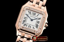 Cartier Panthere Secrete De Ladies Dia RG/RG Wht BVF Swiss Qtz