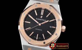 AP0338B - Royal Oak 15450 RG/SS Black AP 3120
