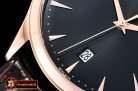 Jaeger Le Coultre Master Ultra Thin Date RG/LE Black ZF 1:1 MY9015 Mod