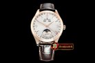 Jaeger Le Coultre Master Ultra Thin Moonphase RG/LE White KMF MY9015 Mod